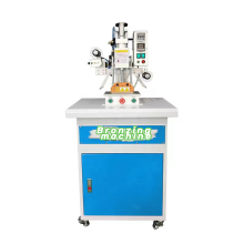 Full-automatic counter type pneumatic bronzing machine leather embossed mark carton LOGO plastic hot stamping